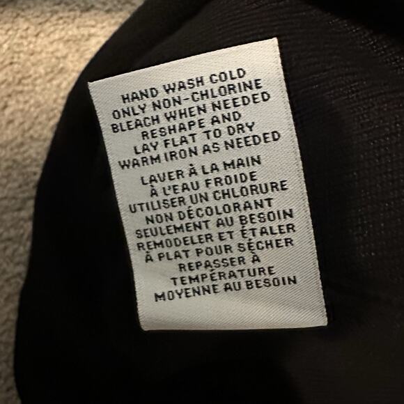 Carmen Marc Valvo S Blouse Ribbed Puff‎ Sheer Sleeve Square Neck Black NWT - Picture 9 of 11